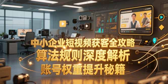 中小企业短视频获客全攻略，算法规则深度解析，账号权重提升秘籍-钱途社