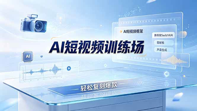 （19137期）老陈AI短视频训练场：AI短视频框架+换背景SwitchXAI+首尾帧+声音生成，轻松复刻爆款-钱途社