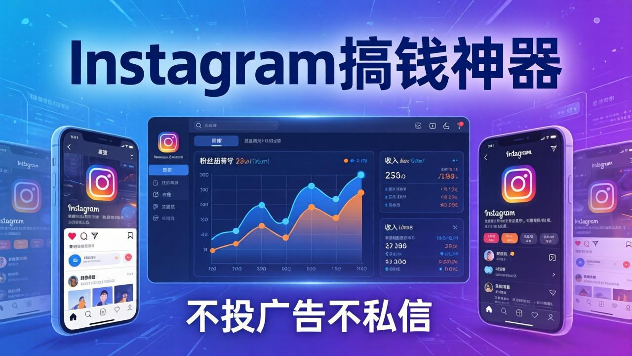 Instagram搞钱神器：月涨6万粉+月入5万刀，不投广告不私信，靠算法+低价产品-钱途社