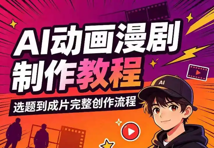 AI动画漫剧制作教程，从选题构思、分镜文案、AI绘图配音到剪映成片的完整创作流-钱途社