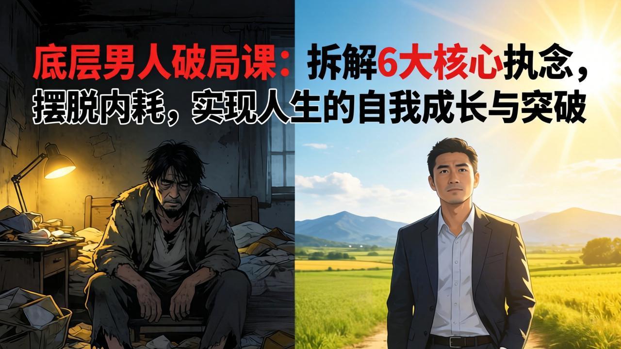 付费文章：底层男人破局课：拆解 6 大核心执念，摆脱内耗，实现人生的自我成长与突破-钱途社