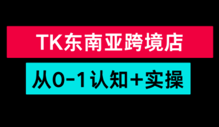 TikTok东南亚跨境从0-1认知实操课-钱途社