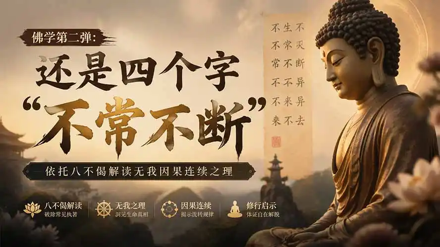付费文章：佛学第二弹：还是四个字“不常不断”依托八不偈解读无我因果连续之理-钱途社