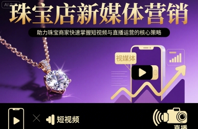 珠宝店新媒体营销，助力珠宝商家快速掌握短视频与直播运营的核心策略-钱途社