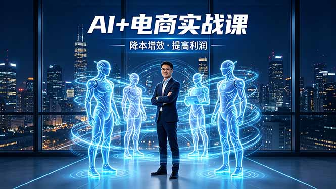 AI+电商实战课，1人+N个AI 智能体，把SOP变AI员工，实现降本增效提高利润-钱途社