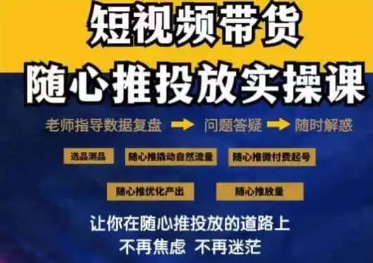 2024好物分享随心推投放实操课，随心推撬动自然流量/微付费起号/优化产出-钱途社