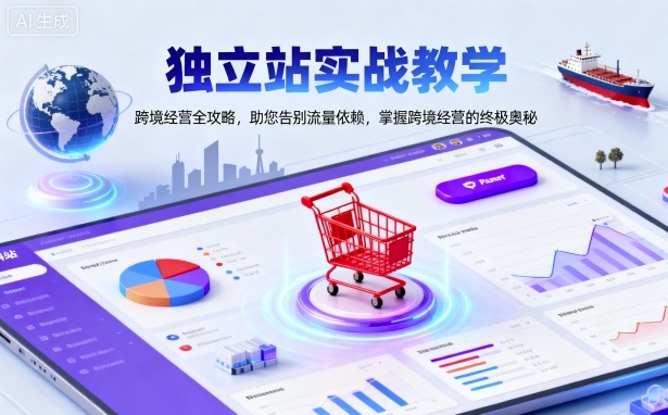 独立站实战教学，跨境经营全攻略，助您告别流量依赖，掌握跨境经营的终极奥-钱途社