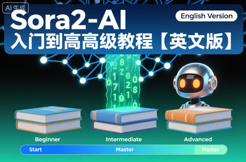 Sora2-AI入门到高级教程【英文版】-钱途社