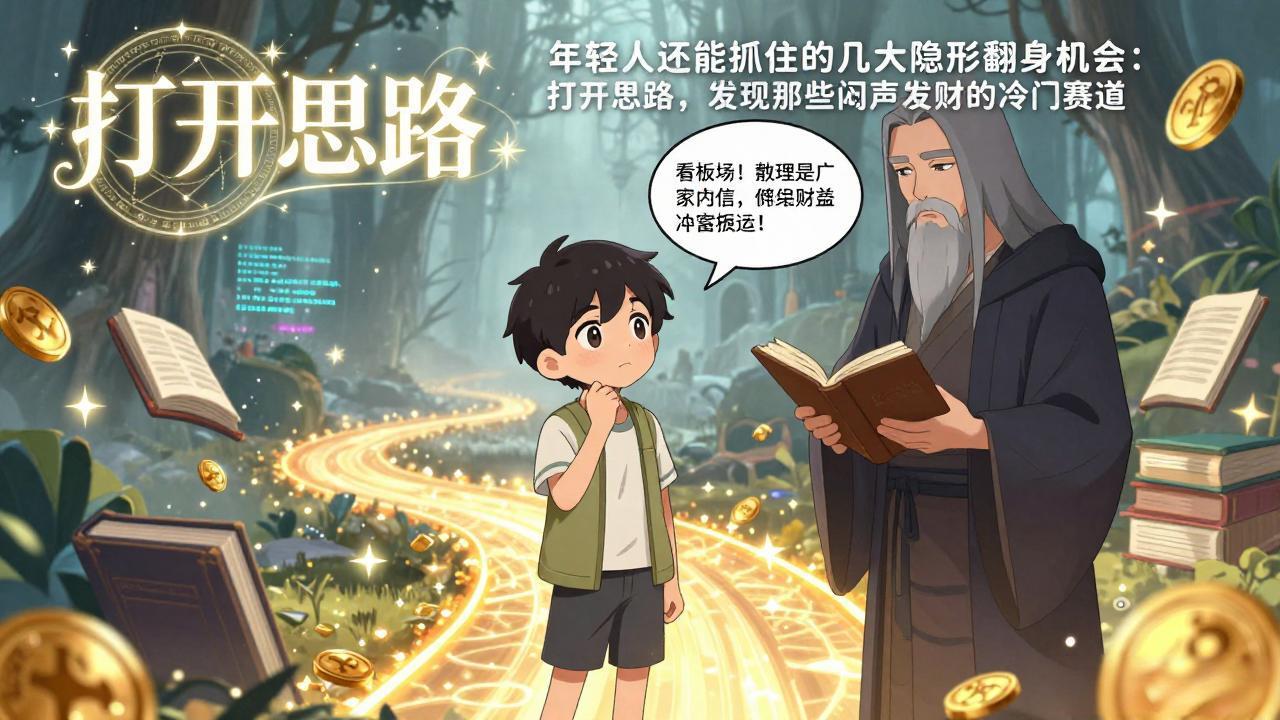 付费文1+2：年轻人还能抓住的几大隐形翻身机会：打开思路，发现那些闷声发财的冷门赛道-钱途社