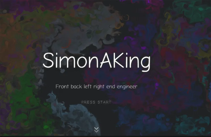 HTML炫酷特效个人主页网站模板-钱途社