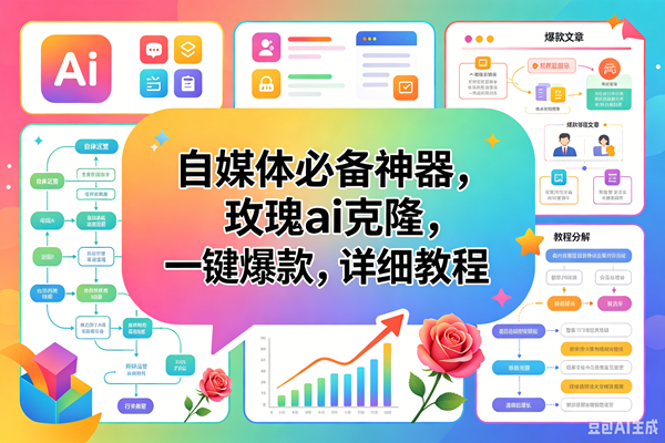 （18598期）玫瑰克隆工具，一键ai神器，爆款工具，自媒体必备，60多个功能，详细教程-钱途社
