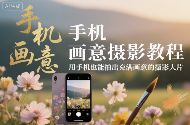 手机画意摄影教程，用手机也能拍出充满画意的摄影大片-钱途社