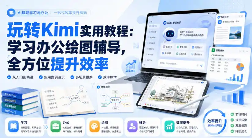 玩转Kimi实用教程：学习办公绘图辅导，全方位提升效率-钱途社