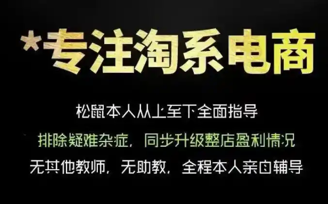 松鼠会电商VIP课程，从基础布局到高阶优化，助你掌握淘宝运营逻辑，提升店铺流量与转化(更新0809)-钱途社