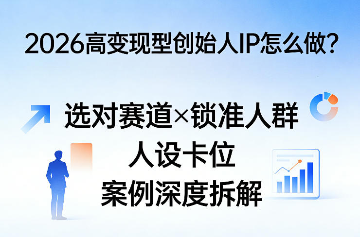 2026高变现型创始人IP怎么做？选对赛道×锁准人群×人设卡位×案例深度拆解-钱途社