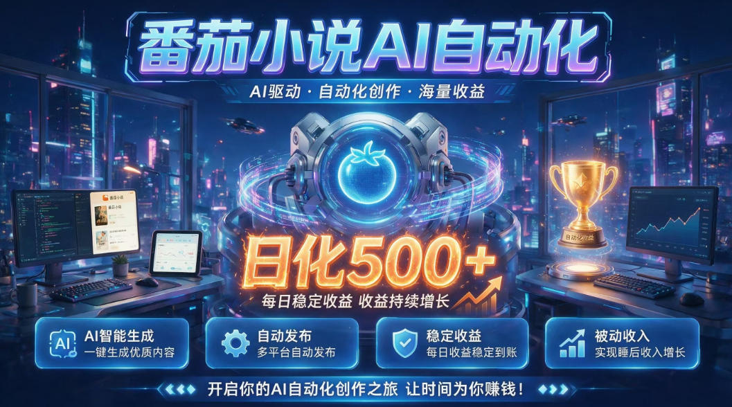 小白可做番茄AI，居家轻创业，每日稳赚500➕，普通人低门槛轻松线上增收【揭秘】-钱途社