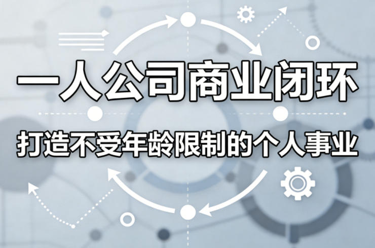 一人公司商业闭环,打造一份不受年龄限制的个人事业-钱途社