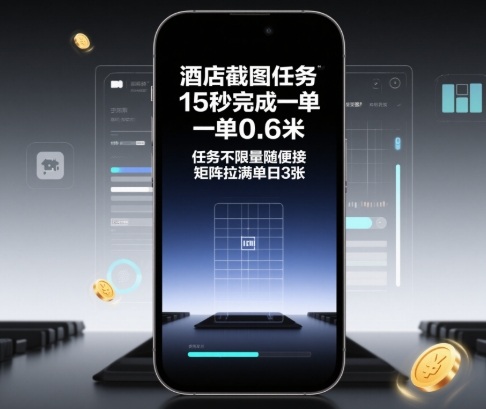 酒店截图任务，15秒完成一单，一单0.6米，任务不限量随便接，矩阵拉满单日3张【揭秘】-钱途社