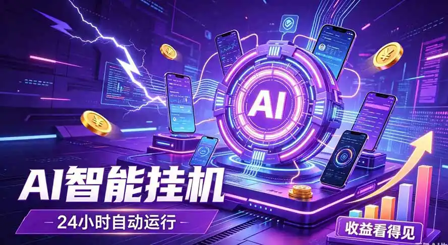 AI智能广告挂机，躺赚新模式 设备托管运行，解放双手持续变现-钱途社