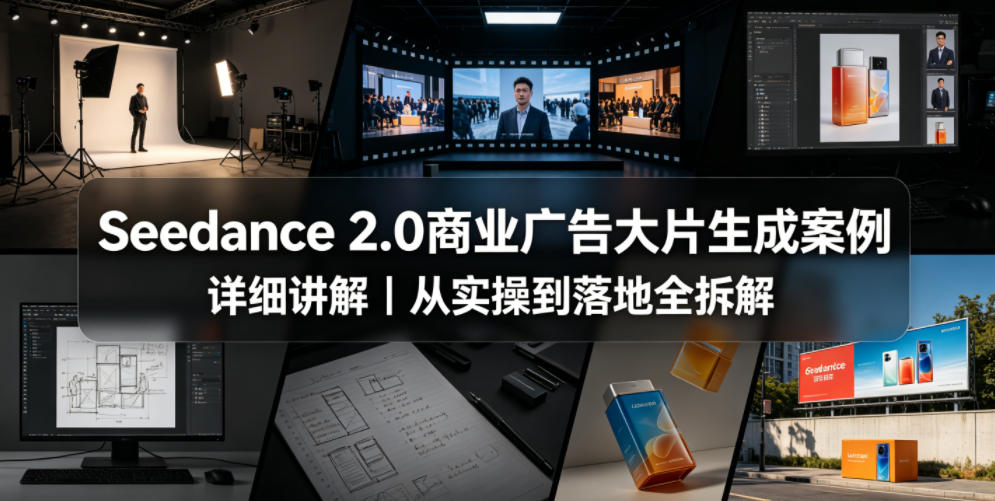 Seedance 2.0商业广告大片生成案例详细讲解｜从实操到落地全拆解-钱途社