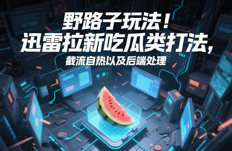 野路子玩法！迅雷拉新吃瓜类打法，截流自热以及后端处理-钱途社