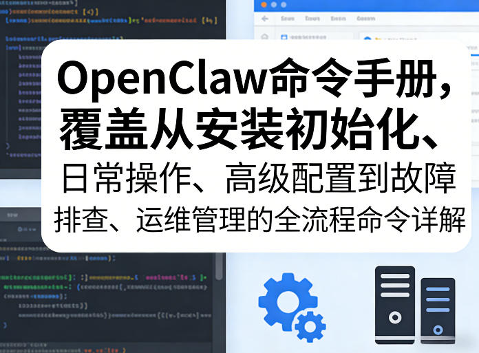OpenClaw命令手册，覆盖从安装初始化、日常操作、高级配置到故障排查、运维管理的全流程命令详解-钱途社