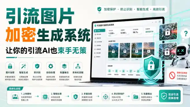 引流图片加密生成系统，让你的引流AI也束手无策-钱途社