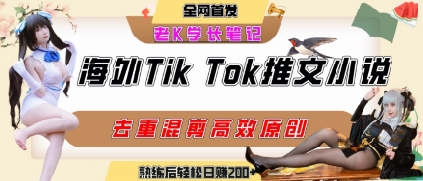 海外tiktok小说推文暴力项目,高停留率,高转化率,上手后一天搞顿饭钱不是问题-钱途社