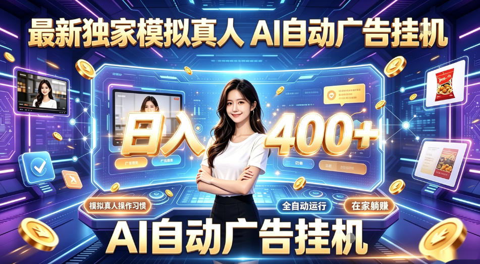 最新独家模拟真人，AI自动挂号挂G，日入400+，全程全自动运行，无需人工【揭秘】-钱途社
