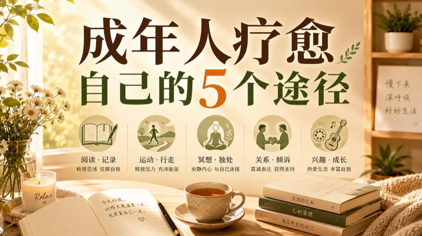 付费文章：成年人疗愈自己的5个途径-钱途社