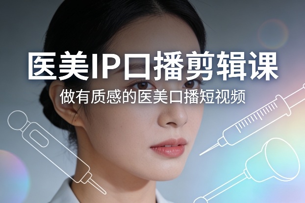医美IP口播剪辑课，做有质感的医美口播短视频-钱途社