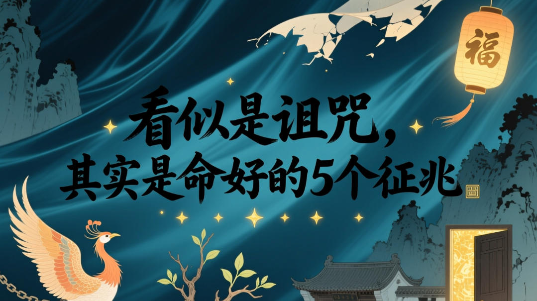付费文章：看似是诅咒，其实是命好的5个征兆-钱途社