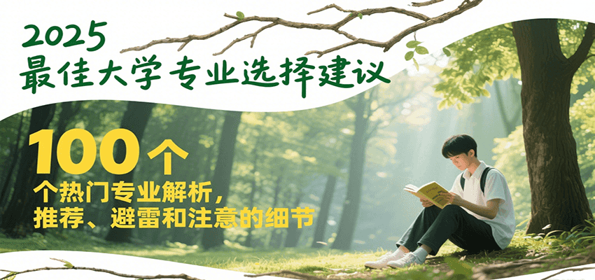 2025最佳大学专业选择建议，100个热门专业解析，推荐、避雷和注意的细节-钱途社