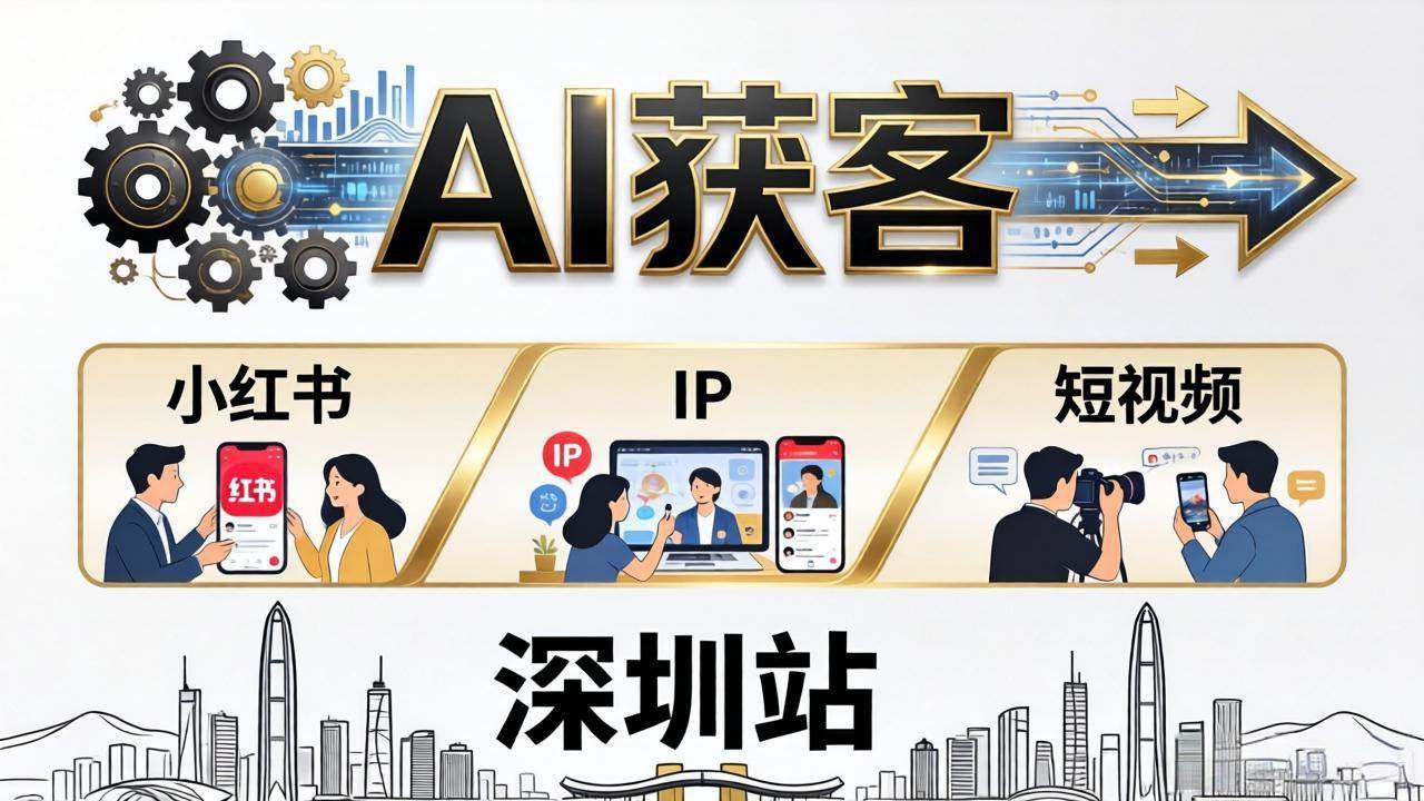 （18264期）2026AI获客大课深圳站：4月17日-19日3天2夜拆透小红书+IP+短视频，老板操盘手必来-钱途社