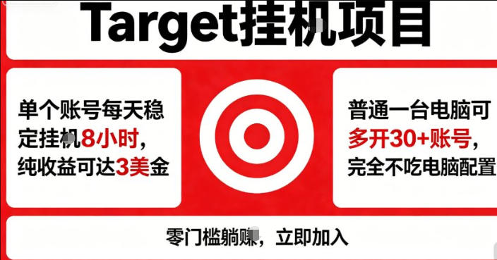 海外平台Target商品浏览曝光，24小时运行无需人工值守，日收益100美刀+电脑可多开【揭秘】-钱途社