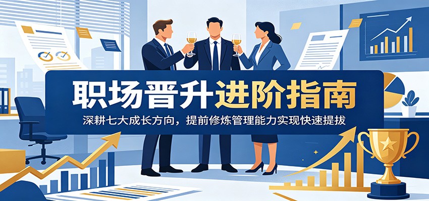 职场晋升进阶指南：深耕七大成长方向，提前修炼管理能力实现快速提拔-钱途社