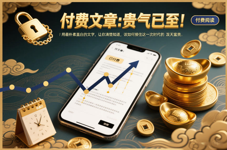 付费文章：贵气已至！用最朴素直白的文字，让你清楚知道，该如何接住这一次时代的泼天富贵-钱途社