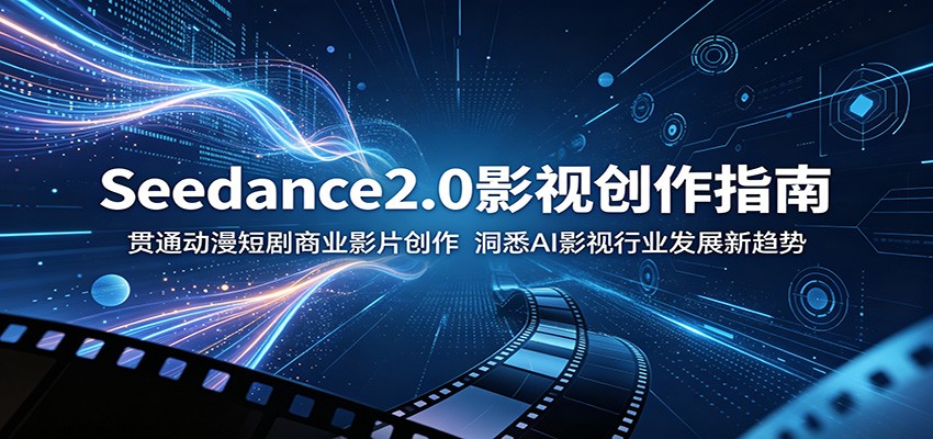 Seedance2.0影视创作指南：贯通动漫短剧商业影片创作，洞悉AI影视行业发展新趋势-钱途社