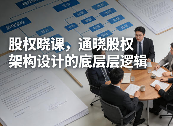 股权晓课，通晓股权架构设计的底层逻辑-钱途社