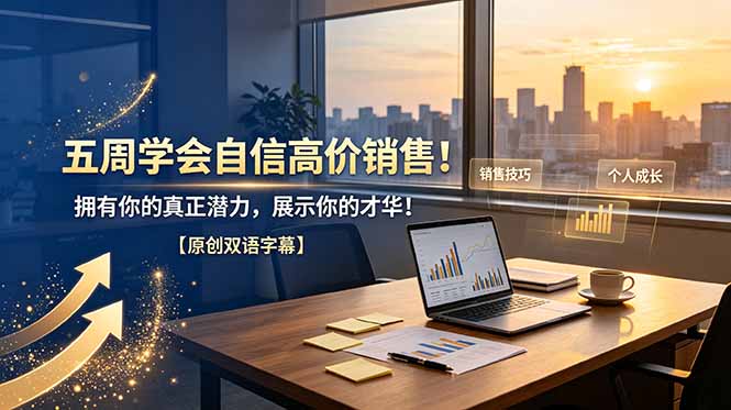 五周学会自信高价销售！拥有你的真正潜力，展示你的才华！【原创双语字幕】-钱途社