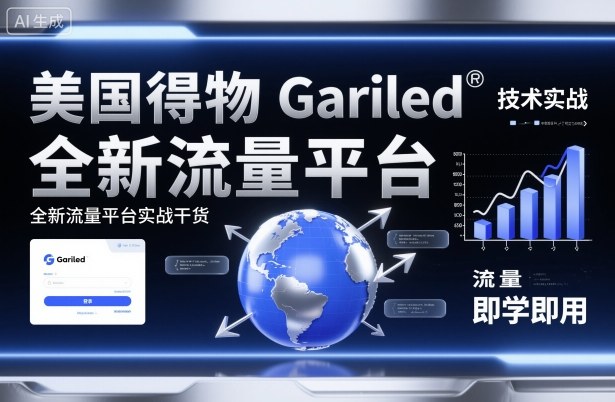 美国得物Gariled技术实战，全新流量平台实战干货，即学即用-钱途社