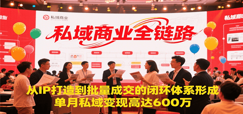 私域商业全链路，从IP打造到批量成交的闭环体系形成，单月私域变现600万-钱途社
