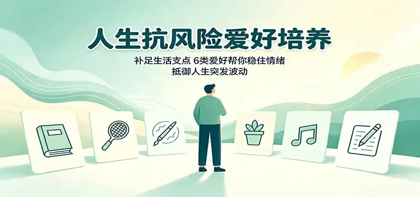 人生抗风险爱好培养：补足生活支点，6类爱好帮你稳住情绪，抵御人生突发波动-钱途社