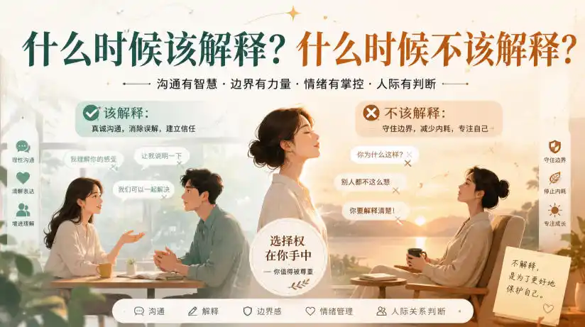 付费文章：什么时候该解释？什么时候不该解释？-钱途社