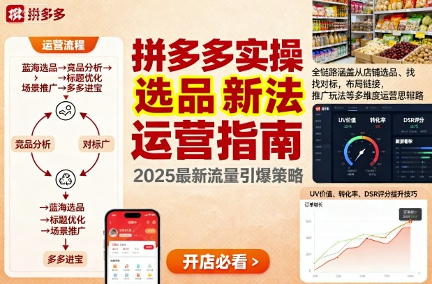 王校长9月12拼多多实操新玩法，全链路涵盖从店铺选品、找对标，布局链接，推广玩法等多维度运营思路(更新)-钱途社