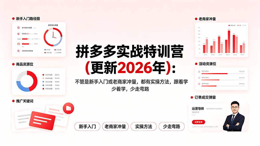 拼多多实战特训营(更新2026年-钱途社