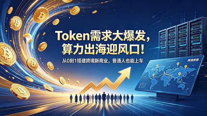 （18889期）Token需求大爆发，算力出海迎风口！从0到1搭建跨境新商业，普通人也能上车-钱途社
