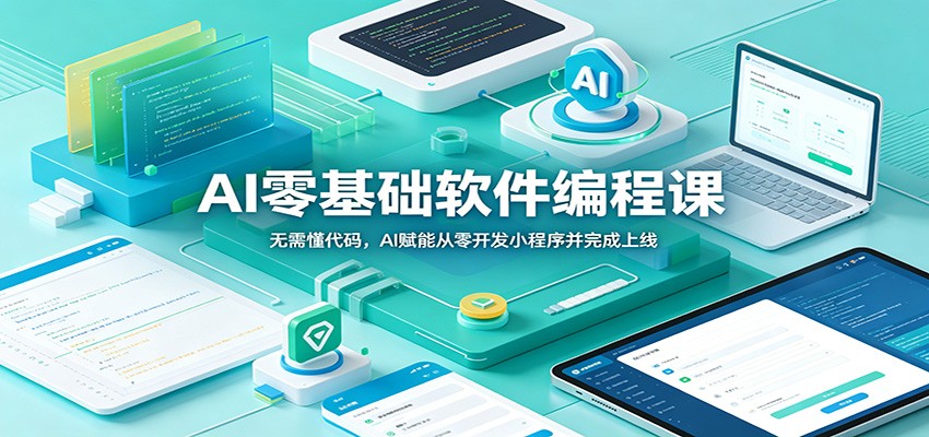 AI零基础软件编程课：无需懂代码，AI赋能从零开发小程序并完成上线-钱途社