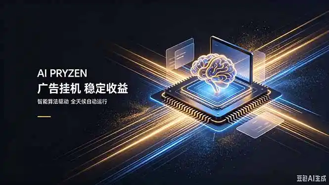 AI Pryzen 广告挂机｜24小时自动跑，日入300-500，新手零门槛-钱途社