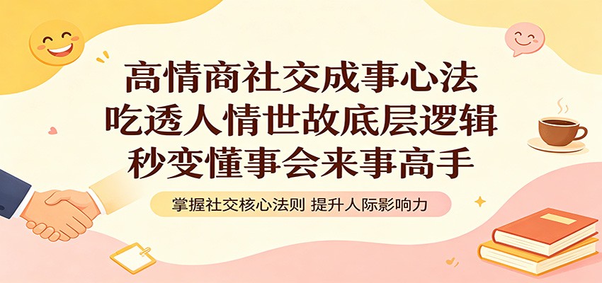 高情商社交成事心法：吃透人情世故底层逻辑，秒变懂事会来事高手-钱途社